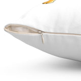 Golden Retriever Spun Polyester Square Pillow