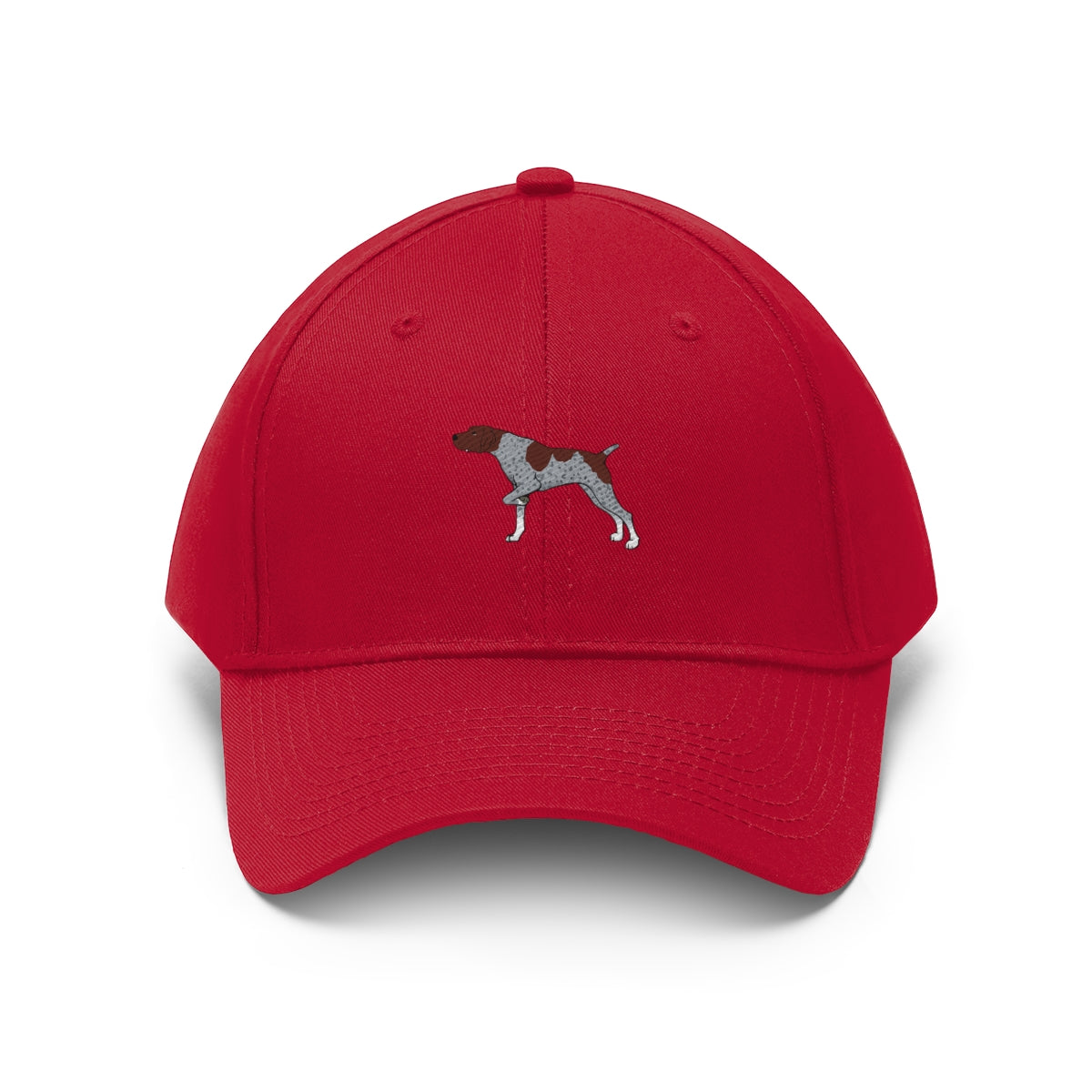 German Shorthaired Pointer Unisex Twill Hat, Cotton Twill, Adjustable Velcro Closure, FREE Shipping, Made in USA!!