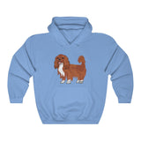 Ruby Cavalier King Charles Spaniel Unisex Heavy Blend™ Hooded Sweatshirt, S - 5XL, 12 Colors, Cotton/Polyester, Made in the USA!!
