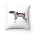 German Shorthaired Pointer Spun Polyester Square Pillow