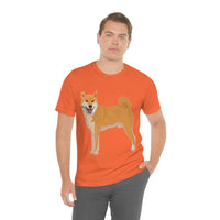 Shiba Inu Unisex Jersey Short Sleeve Tee, S - 3XL, 16 Colors, 100% Cotton, Light Fabric, FREE Shipping, Made in USA!!