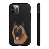 Belgian Malinois Tough Cell Phone Cases, Two Layers, Impact Resistant, Made in USA!!