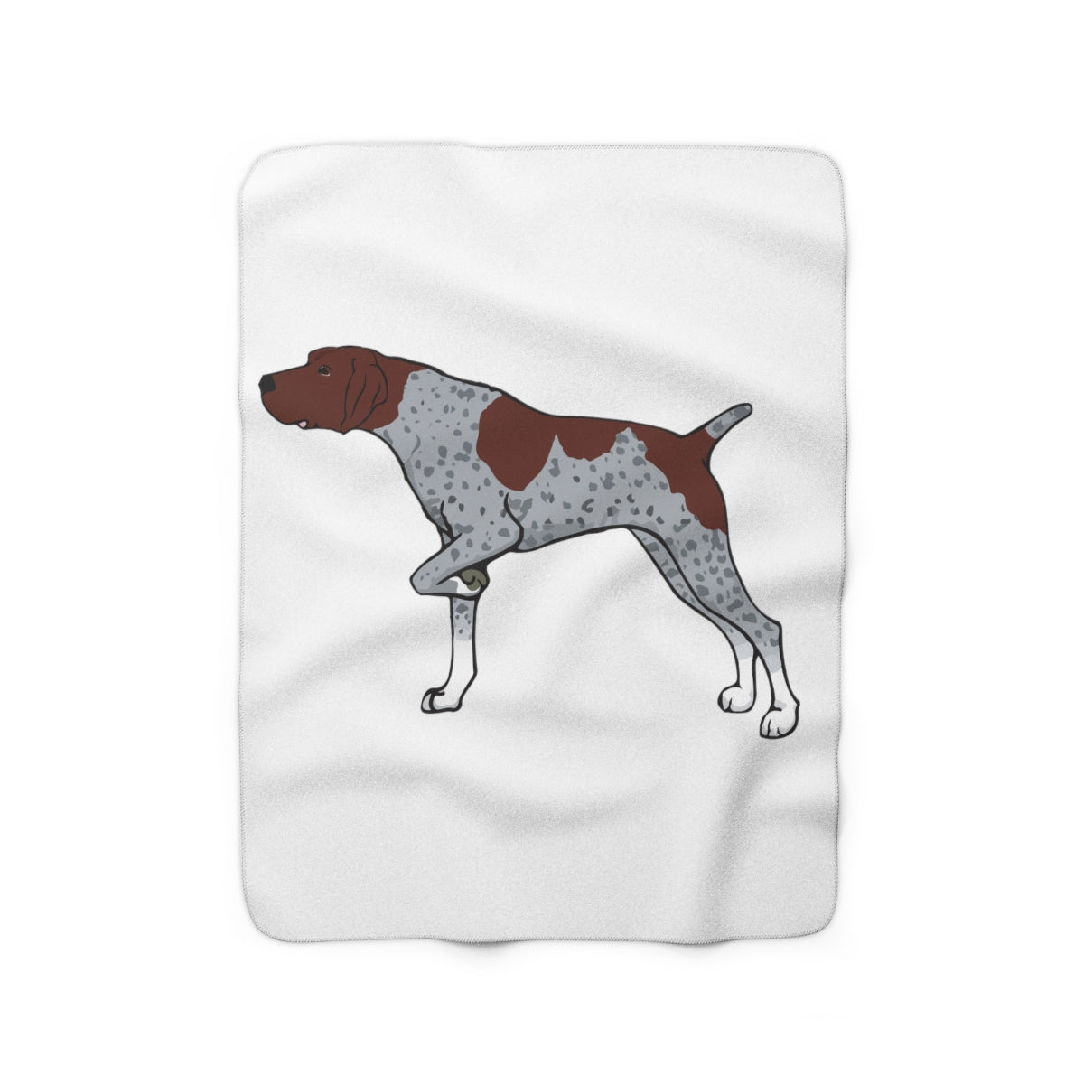 German Shorthaired Pointer Sherpa Fleece Blanket, 2 Sizes, Polyester, FREE Shipping, Made in USA!!