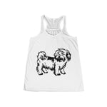 Shih Tzu Women's Flowy Racerback Tank