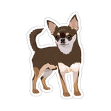Chihuahua Kiss-Cut Stickers, White/Transparent Background, 4 Sizes, Indoor Use, Not Waterproof, FREE Shipping, Made in USA!!
