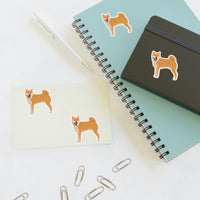 Shiba Inu Sticker Sheets, 2 Sizes, Vinyl Sticker Sheet, Water Resistant Vinyl, Indoor/Outdoor, FREE Shipping, Made in USA!!