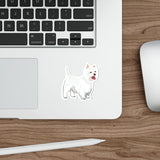 West Highland White Terrier Die-Cut Stickers, 5 Sizes, Water Resistant Vinyl, Indoor/Outdoor, Matte Finish, FREE Shipping, Made in USA!!