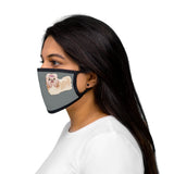 Havanese Mixed-Fabric Face Mask, Made in the USA!!