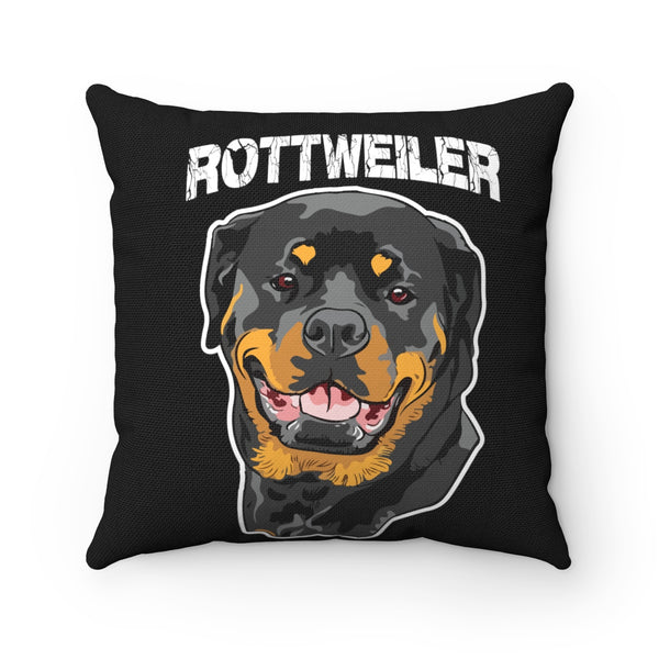 Rottweiler Spun Polyester Square Pillow