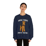 Airedale Terrier Unisex Heavy Blend Crewneck Sweatshirt, S - 3XL, 6 Colors, Loose Fit, FREE Shipping, Made in USA!!