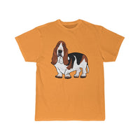 Basset Hound Men's Short Sleeve Tee, S - 5XL, 11 Colors, Cotton, FREE Shipping, Made in USA!!