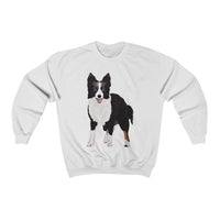 Border Collie Unisex Heavy Blend™ Crewneck Sweatshirt, Cotton/Polyester, Loose Fit, FREE Shipping, Made in the USA!!
