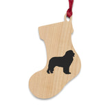 Newfoundland Wooden Ornaments, 6 Shapes, Solid Wood, Magnetic Back, Comes with Red Ribbon, FREE Shipping, Made in USA!!