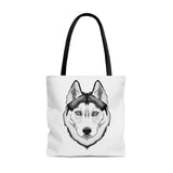 Siberian Husky AOP Tote Bag