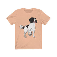 English Springer Spaniel Unisex Jersey Short Sleeve Tee, S - 3XL, 17 Colors, Light Fabric, Made in the USA!!