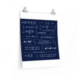Math Cheat Sheet, Back to School Premium Matte vertical posters