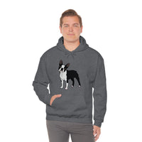 Boston Terrier Unisex Heavy Blend™ Hooded Sweatshirt, S - 5XL, 12 Colors, Cotton/Polyester, FREE Shipping, Made in USA!!