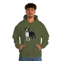 Boston Terrier Unisex Heavy Blend™ Hooded Sweatshirt, S - 5XL, 12 Colors, Cotton/Polyester, FREE Shipping, Made in USA!!