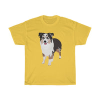 Miniature American Shepherd Unisex Heavy Cotton Tee, S - 5XL, 12 Colors, 100% Cotton, FREE Shipping, Made in USA!!