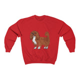 Ruby Cavalier King Charles Spaniel Unisex Heavy Blend™ Crewneck Sweatshirt, S - 3XL, 11 Colors, Cotton/Polyester, Made in the USA!!