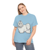 Maltese Unisex Heavy Cotton Tee, S - 5XL, 12 Colors, 100% Cotton, Medium Fabric, FREE Shipping, Made in USA!!