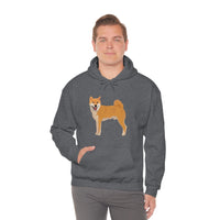 Shiba Inu Unisex Heavy Blend™ Hooded Sweatshirt, S -5XL, 12 Colors, Cotton/Polyester, Medium Heavy Fabric, FREE Shipping, Made in USA!!