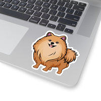 Pomeranian Kiss-Cut Stickers, Made in the USA!!
