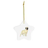 Mastiff Ceramic Ornaments, Christmas, 4 Shapes