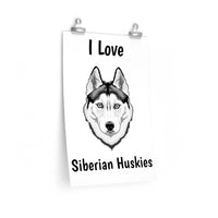 Siberian Husky Premium Matte vertical posters
