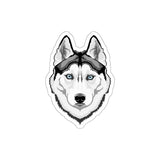 Siberian Husky Die-Cut Stickers, Water Resistant Vinyl, 5 Sizes, Matte Finish, Indoor/Outdoor, FREE Shipping, Made in USA!!
