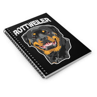 Rottweiler Spiral Notebook - Ruled Line
