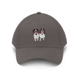Chocolate Springer Spaniel Unisex Twill Hat, Cotton Twill, Adjustable Velcro closure, 10 Colors, FREE Shipping, Made in the USA!!