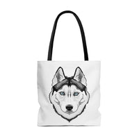 Siberian Husky AOP Tote Bag