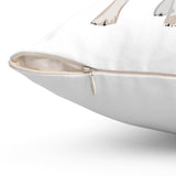 Border Collie Spun Polyester Square Pillow, 4 Sizes, 100% Polyester, Hidden Zipper, Made in USA, FREE Shipping!!
