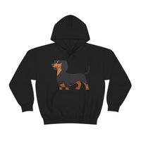 Dachshund Unisex Heavy Blend™ Hooded Sweatshirt, S - 5XL, 13 Colors, Cotton/Polyester, FREE Shipping, Made in USA!!