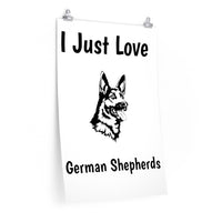 German Shepherd Premium Matte vertical posters, 7 Sizes, Matte Finish, Museum Grade Paper, FREE Shipping, Made in USA!!