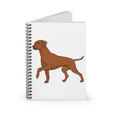 Rhodesian Ridgeback Spiral Notebook - Ruled Line, 118 Lined Pages, FREE Shipping, Made in USA!!