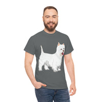 West Highland White Terrier Unisex Heavy Cotton Tee, S - 5XL, Cotton, FREE Shipping, Made in USA!!