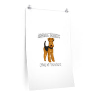 Airedale Terrier Premium Matte vertical posters