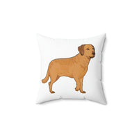 Chesapeake Bay Retriever Spun Polyester Square Pillow, 4 Sizes, Polyester, Double Sided Print, FREE Shipping, Made in USA!!