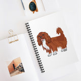 Ruby Cavalier King Charles Spaniel Spiral Notebook - Ruled Line, 118 pages, FREE Shipping, Made in USA!!
