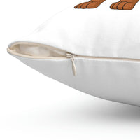 Dachshund Spun Polyester Square Pillow, Polyester, 3 Sizes, FREE Shipping, Made in USA!!