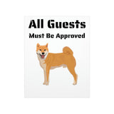 Shiba Inu Premium Matte Vertical Poster, 7 Sizes, Indoor Use, 175 gsm Fine Art Paper, FREE Shipping, Made in USA!!