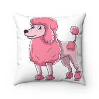Poodle Spun Polyester Square Pillow