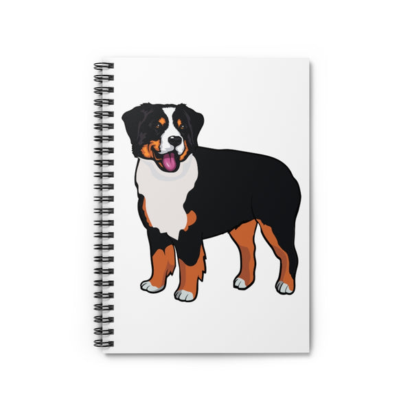 Bernese Mountain Dog Spiral Notebook - Ruled Line