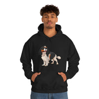 Tricolor Cavalier King Charles Spaniel Unisex Heavy Blend Hooded Sweatshirt, S - 5XL, 12 Colors, FREE Shipping, Made in Usa!!