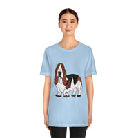 Basset Hound Unisex Jersey Short Sleeve Tee, XS - 3XL, 14 Colors, FREE Shipping, Made in USA!!