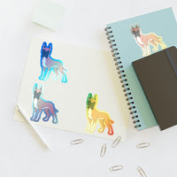 Great Dane Sticker Sheets, 2 Image Sizes, 3 Image Surfaces, Water Resistant Vinyl, FREE Shipping, Made in USA!!