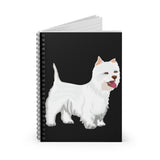 West Highland White Terrier Spiral Notebook - Ruled Line, 118 pages, FREE Shipping, Made in USA!!