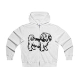 Shih Tzu Men's Lightweight Zip Hooded Sweatshirt